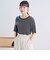メロークルーネック リブ半袖ゆるTシャツ