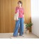 メロークルーネック リブ半袖ゆるTシャツ