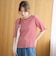 メロークルーネック リブ半袖ゆるTシャツ