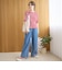 メロークルーネック リブ半袖ゆるTシャツ