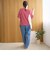 メロークルーネック リブ半袖ゆるTシャツ