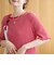 メロークルーネック リブ半袖ゆるTシャツ