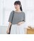 メロークルーネック リブ半袖ゆるTシャツ