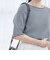 メロークルーネック リブ半袖ゆるTシャツ