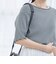 メロークルーネック リブ半袖ゆるTシャツ