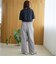 コットンナイロンシアークルー半袖Tシャツ