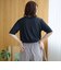コットンナイロンシアークルー半袖Tシャツ