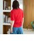 コットンナイロンシアークルー半袖Tシャツ