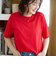 コットンナイロンシアークルー半袖Tシャツ