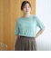 コットンナイロンシアークルー半袖Tシャツ