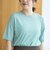 コットンナイロンシアークルー半袖Tシャツ