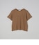 シャーリング風コンパクト半袖Tシャツ