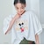 【MICKEY（ミッキー）/別注】ミッキー＆ミニー 袖フリル半袖Tシャツ