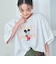 【MICKEY（ミッキー）/別注】ミッキー＆ミニー 袖フリル半袖Tシャツ