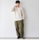 ワッフルヘンリーネック ロングスリーブ Tシャツ