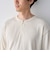 ワッフルヘンリーネック ロングスリーブ Tシャツ