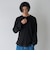 ワッフルヘンリーネック ロングスリーブ Tシャツ