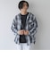 【WEB限定】POLO BCS（ポロ・ビーシーエス）ガーゼチェックシャツパーカー