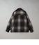 【WEB限定】POLO BCS（ポロ・ビーシーエス）起毛シャギーチェックCPOシャツ（BLACK）