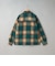 【WEB限定】POLO BCS（ポロ・ビーシーエス）起毛シャギーチェックCPOシャツ（KELLY）
