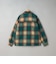 【WEB限定】POLO BCS（ポロ・ビーシーエス）起毛シャギーチェックCPOシャツ（KELLY）