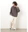 ツイル ワイドテーパードパンツ