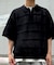 メッシュ ハーフジップ ポロニット