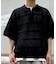 メッシュ ハーフジップ ポロニット