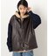 合成皮革 ジップアップ ブルゾン