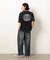 フロスト加工プリント 半袖Ｔシャツ
