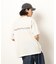 布帛切り替え バックプリントＴシャツ