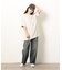 布帛切り替え バックプリントＴシャツ