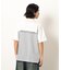 布帛切り替え バックプリントＴシャツ