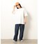 布帛切り替え バックプリントＴシャツ