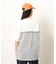 布帛切り替え バックプリントＴシャツ