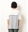布帛切り替え バックプリントＴシャツ