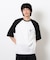 裾スピンドル ラグラン５分袖Ｔシャツ