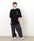 バック＆胸刺繍ウェーブロゴ半袖Ｔシャツ