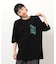 バック＆胸刺繍ウェーブロゴ半袖Ｔシャツ