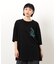 バック＆胸刺繍ウェーブロゴ半袖Ｔシャツ