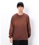 スプレー加工×ロゴ刺繍長袖Ｔシャツ