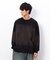 スプレー加工×ロゴ刺繍長袖Ｔシャツ