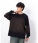 スプレー加工×ロゴ刺繍長袖Ｔシャツ