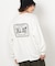 フロスト加工プリント長袖Tシャツ