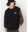 フロスト加工プリント長袖Tシャツ