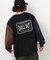 フロスト加工プリント長袖Tシャツ