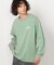 フロスト加工プリント長袖Tシャツ