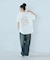 バックサークルロゴ刺繍 半袖Tシャツ