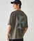 バックプリント フロスト半袖Tシャツ