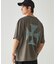 バックプリント フロスト半袖Tシャツ